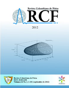 Portada vol. 44 No. 1, 2012. Revista Colombiana de Física