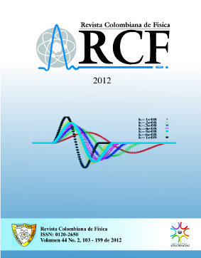 Portada vol. 44 No. 2, 2012. Revista Colombiana de Física